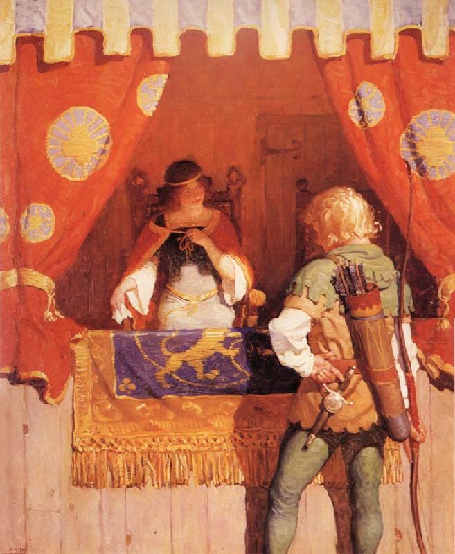NC Wyeth Robin Meets Maid Marion china oil painting image